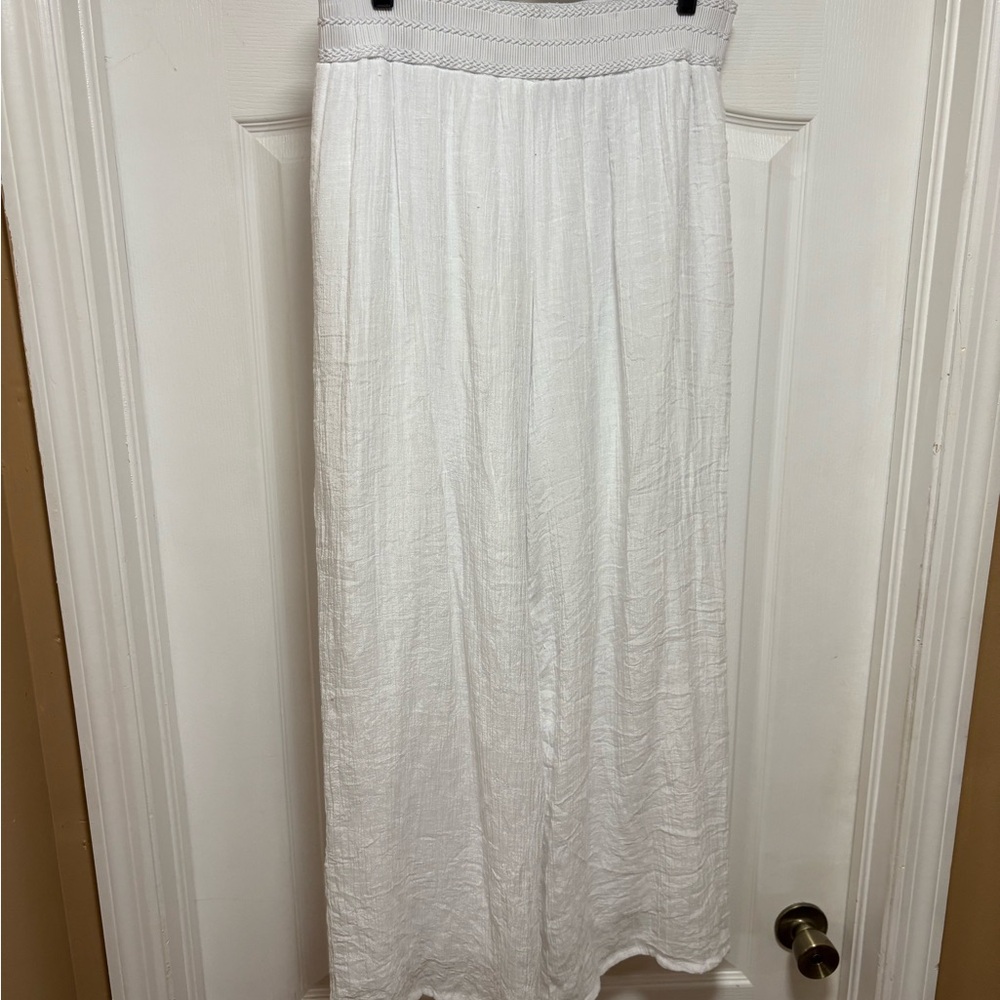 Elegant White Palazzo Pants